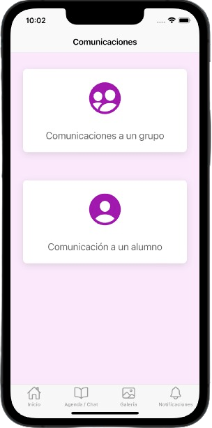 Comunicacion-de-Kinder de la "app de entornos educativos"