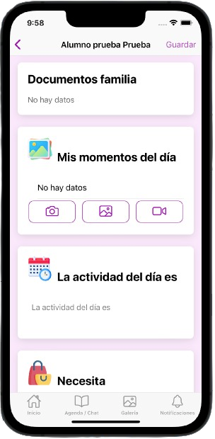MomentosKinder de la "app de entornos educativos"