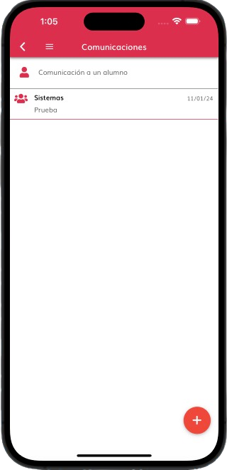 Herramienta chat interno de la "app de entornos educativos"